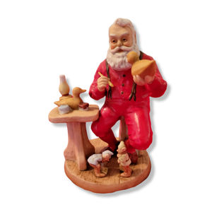 Rare Vintage Tom Browning Ceramic Possible Dreams Santa's Time Off 1991 Duck